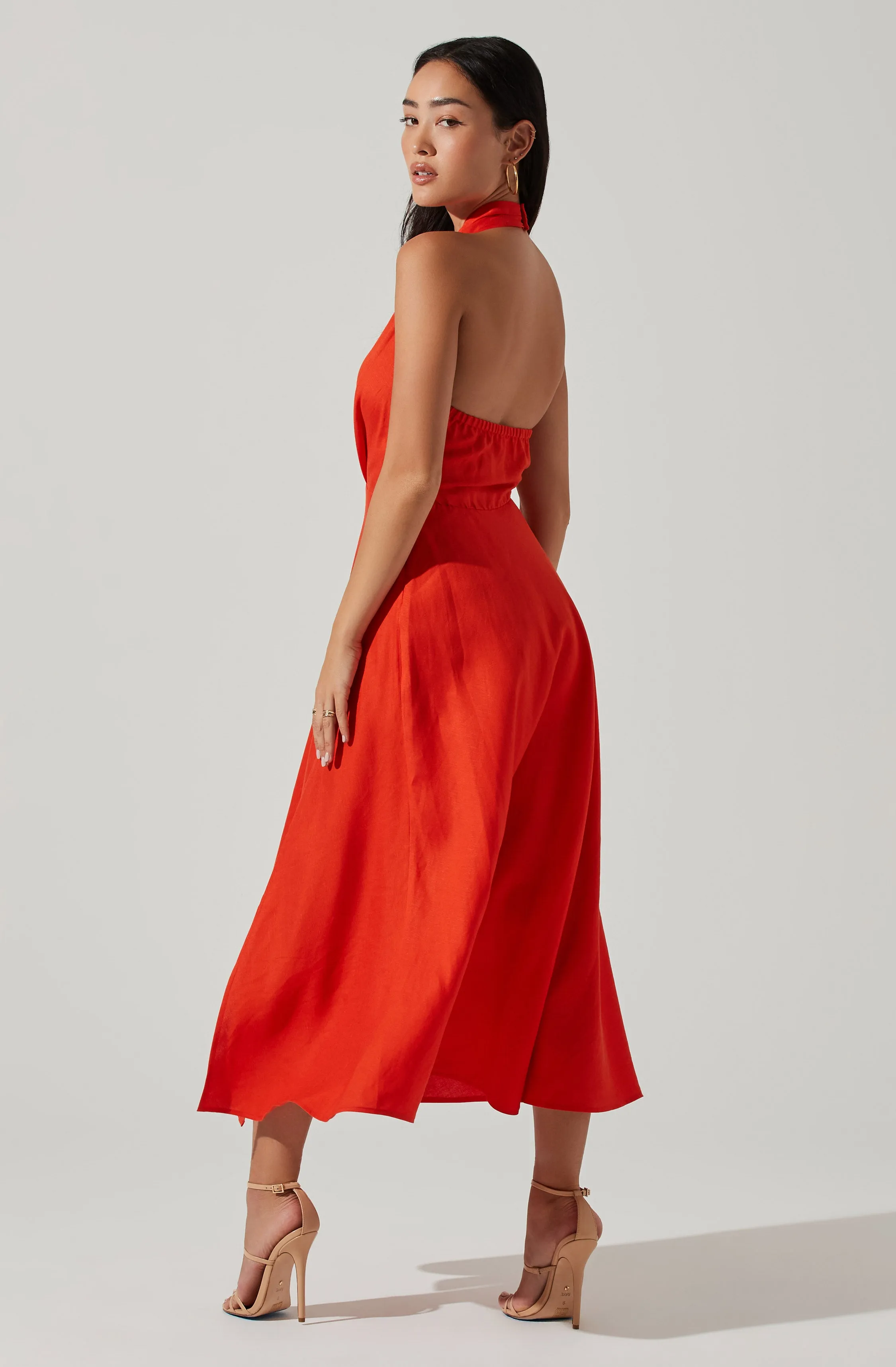 Keava Halter Midi Dress